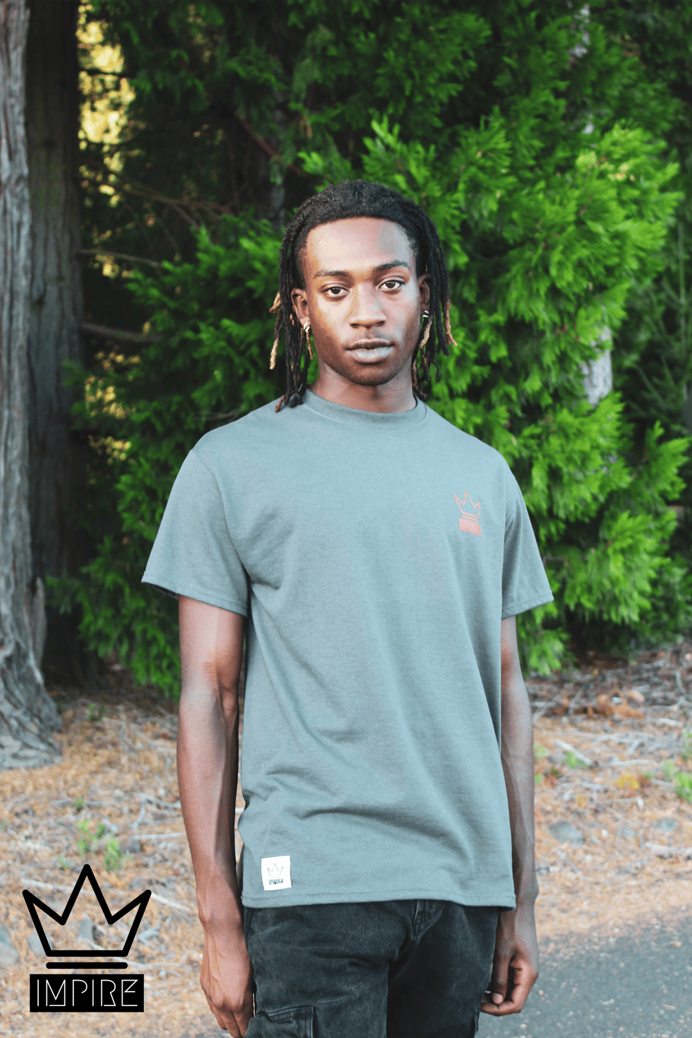 Image of IMP/PDX T-SHIRT (GREY/RED/BLACK)