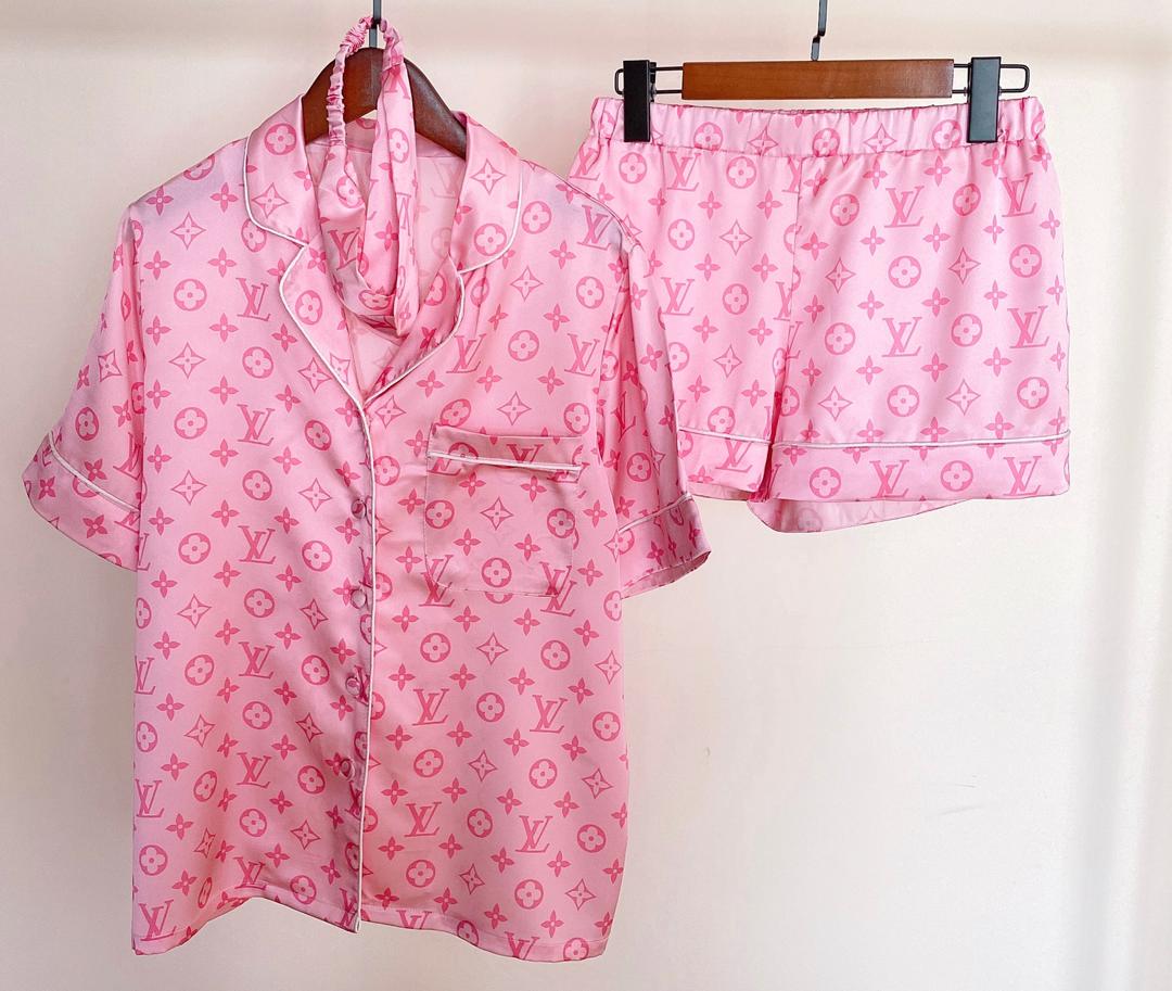 shorts louis vuitton pajamas pink