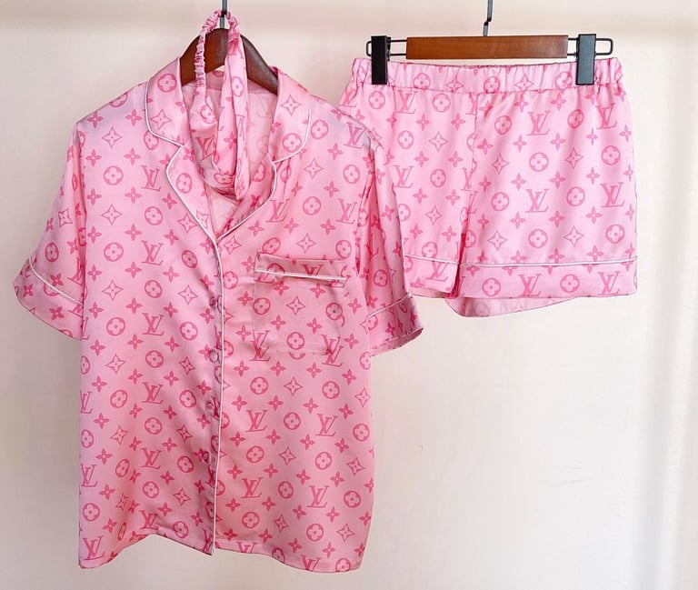 Blush Pink LV shorts set | Pretty in Silk