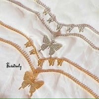 2 Piece Butterfly Necklace 