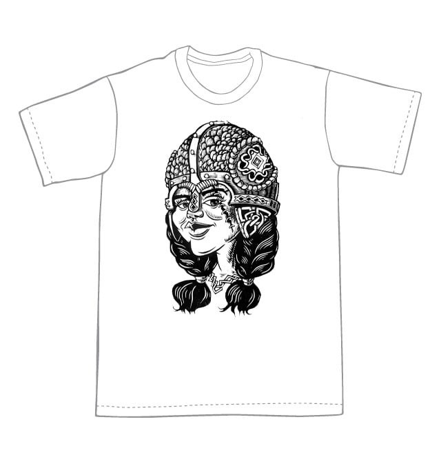Young Viking Warrior T-shirt (A2)  **FREE SHIPPING**