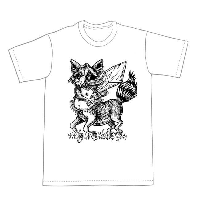 Raccoon Centaur T-shirt (B3)  **FREE SHIPPING**