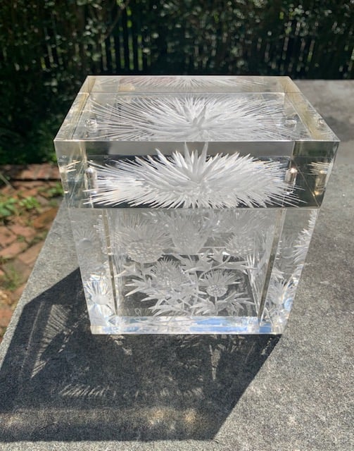 Image of Clear Nettles Lucite Box
