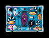 "NEVER TRUST THE LIVING" Montage Deluxe Giclee Matted Print. 