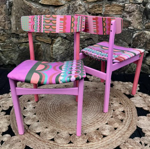 Image of Disc'o' Pink/Sage * 60's G Plan Chair 