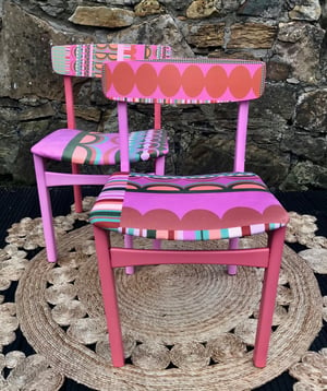 Image of Disc'o' Pink/Sage ** 60's G Plan Chair