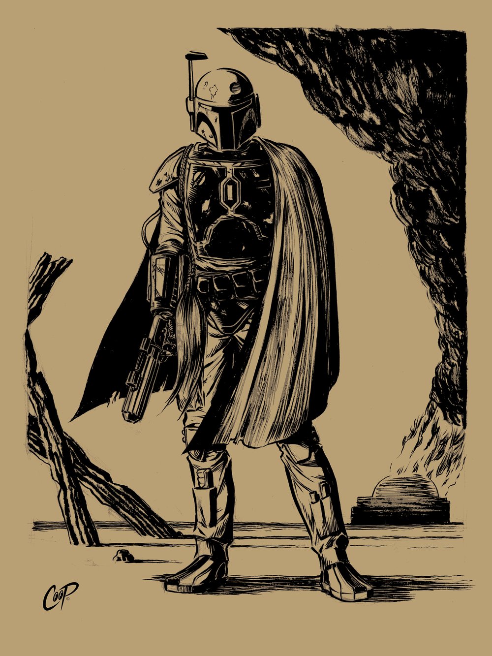 Image of THE BOUNTY HUNTER Silkscreen print