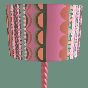 Image of Disc'O' Pink /Sage Lampshade