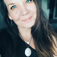 Image 3 of hand engraved Dodinsky quote necklace