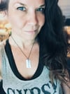 Fitzgerald quote feather necklace