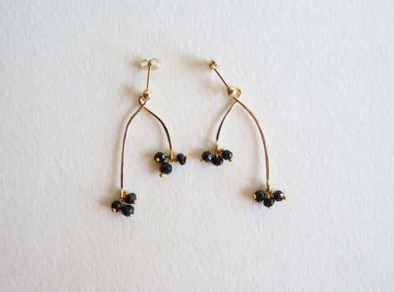 Image of Branch tourmaline earrings