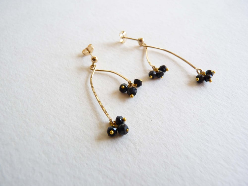 Image of Branch tourmaline earrings
