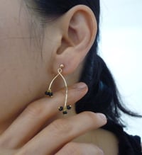 Image 4 of Branch tourmaline earrings