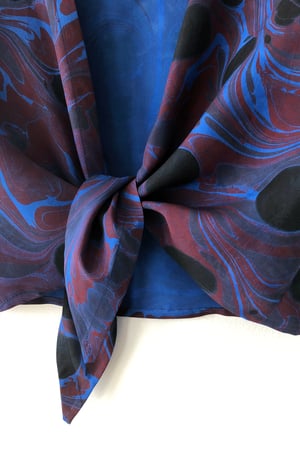 Image of Tulip Tie Blouse - Ultramarine