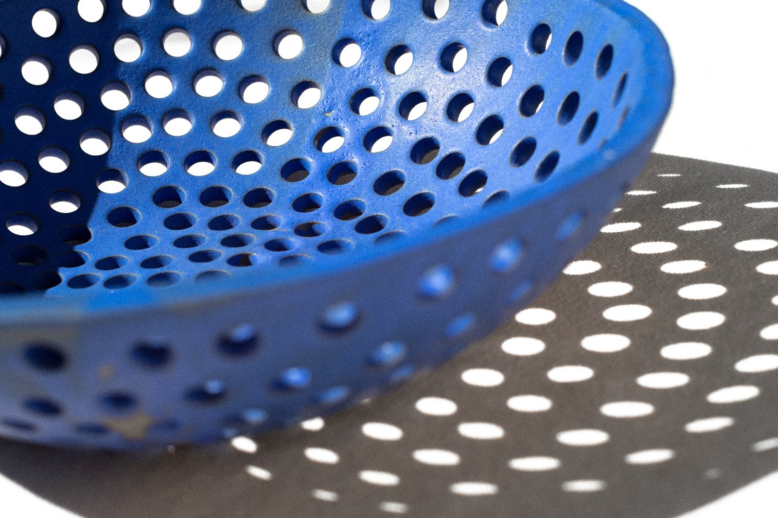 blue colander