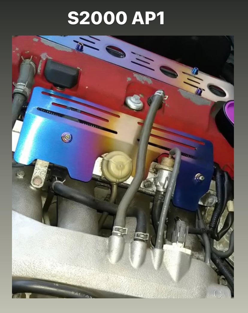 Honda S2000 Titanium fuel rail cover