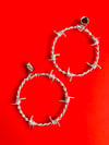 CUSTOM STRETCHER BARBED WIRE HOOPS