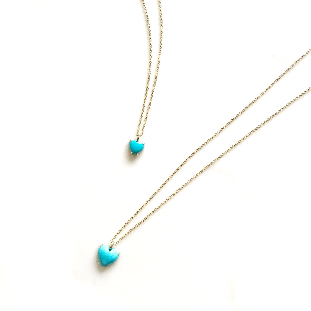 Image of Mini Sleeping Beauty Turquoise Heart Necklace