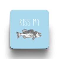 Kiss My Bass Coaster