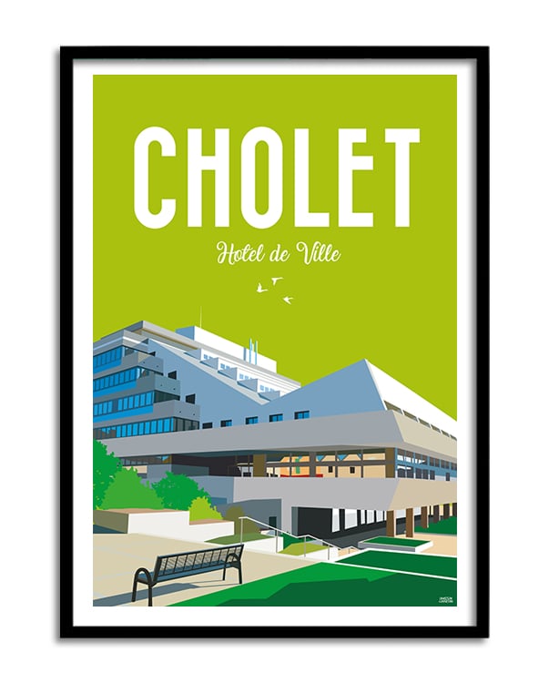 Image of Hotel de Ville de Cholet 700x500 mm