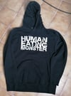 hooded sweater "HUMAN EATING MONSTER"