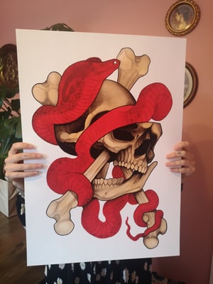 Image of A2 flaming ghost snake