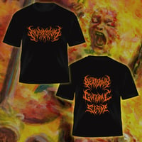 "Beatdown Guttural Slam" Orange T-shirt
