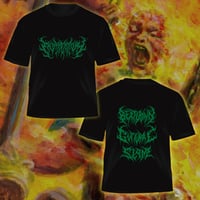 "Beatdown Guttural Slam" Green T-shirt