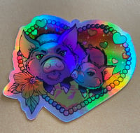 Daisy Mae holographic sticker 