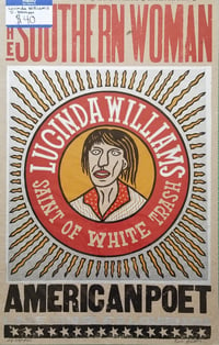 Image of Lucinda Williams (brown background)