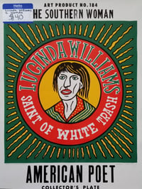 Image of Lucinda Williams (green foreground)