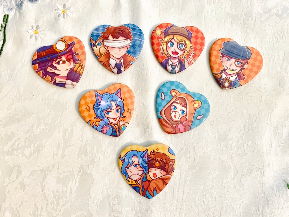 IDV: Holographic Heart Buttons