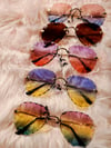 Mixed Tone Rimless Avatar Sunglasses 