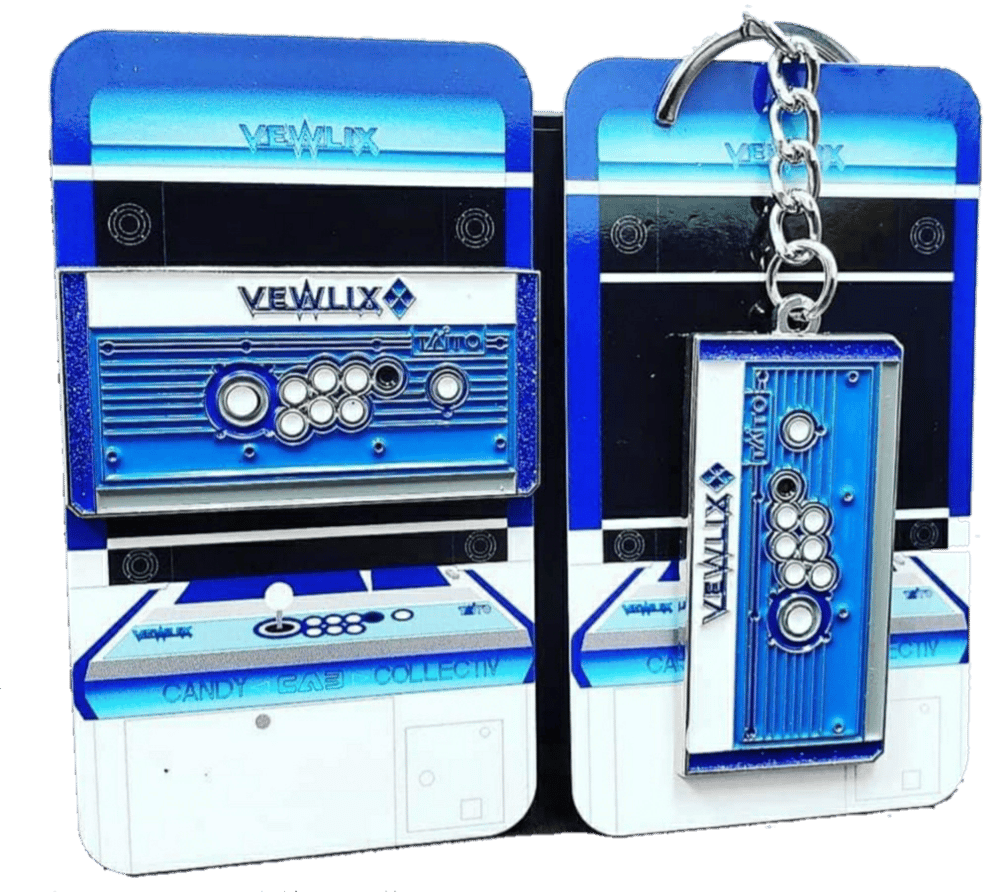 Image of Vewlix Diamond Blue Pin and Keychain