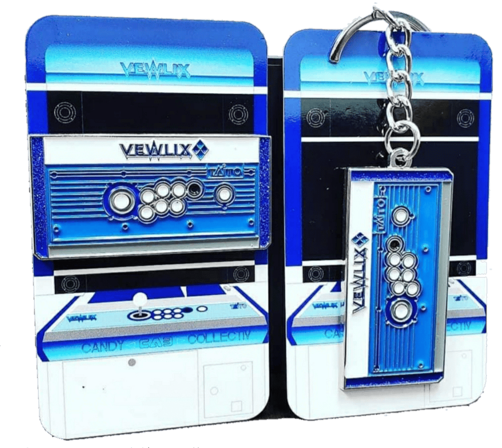 Image of Vewlix Diamond Blue Pin and Keychain 