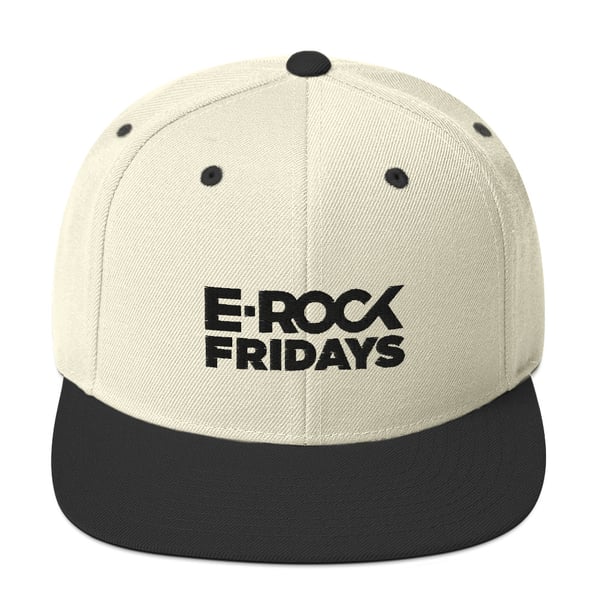 Image of E-Rock Fridays (Off White / Black) Snapback Hat