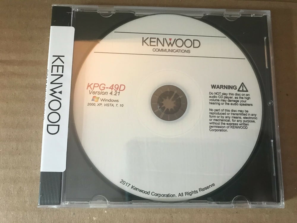 Image of Kenwood KPG-49D Version 4.21 TK780 TK880 TK280 TK380 Programming Software
