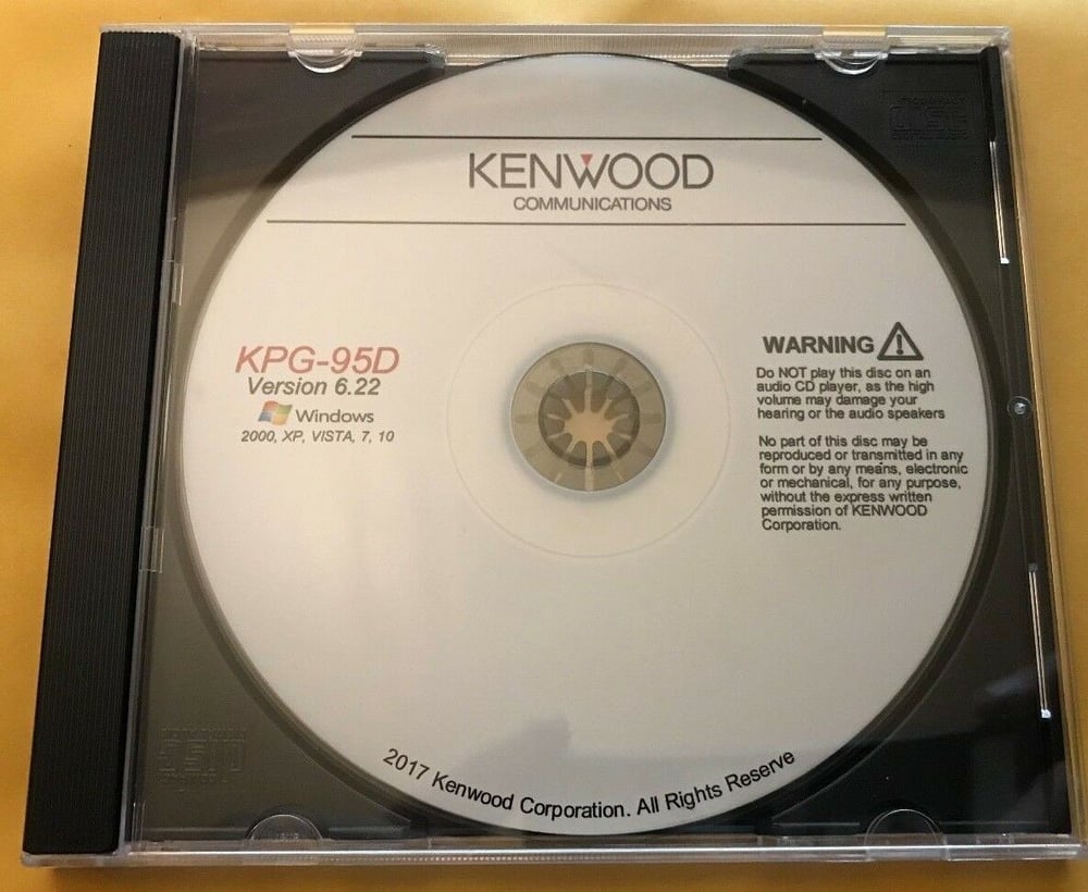Image of Kenwood Programming Software KPG-95D v6.22 TK-5210 TK-5710 TK-5710H TK-5310
