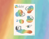 rainbow sticker sheet