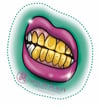 F*ck Cancer Mouth Sticker 