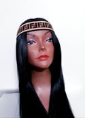  Brown&White Fendi Fashion Headband