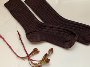 Image of Soft Merino Railway Socks 