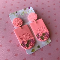 ‘Arch’ earrings - peach 