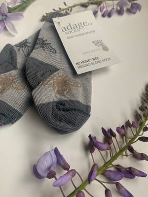 Image of Soft Merino Kids & Baby Bumblebee Socks
