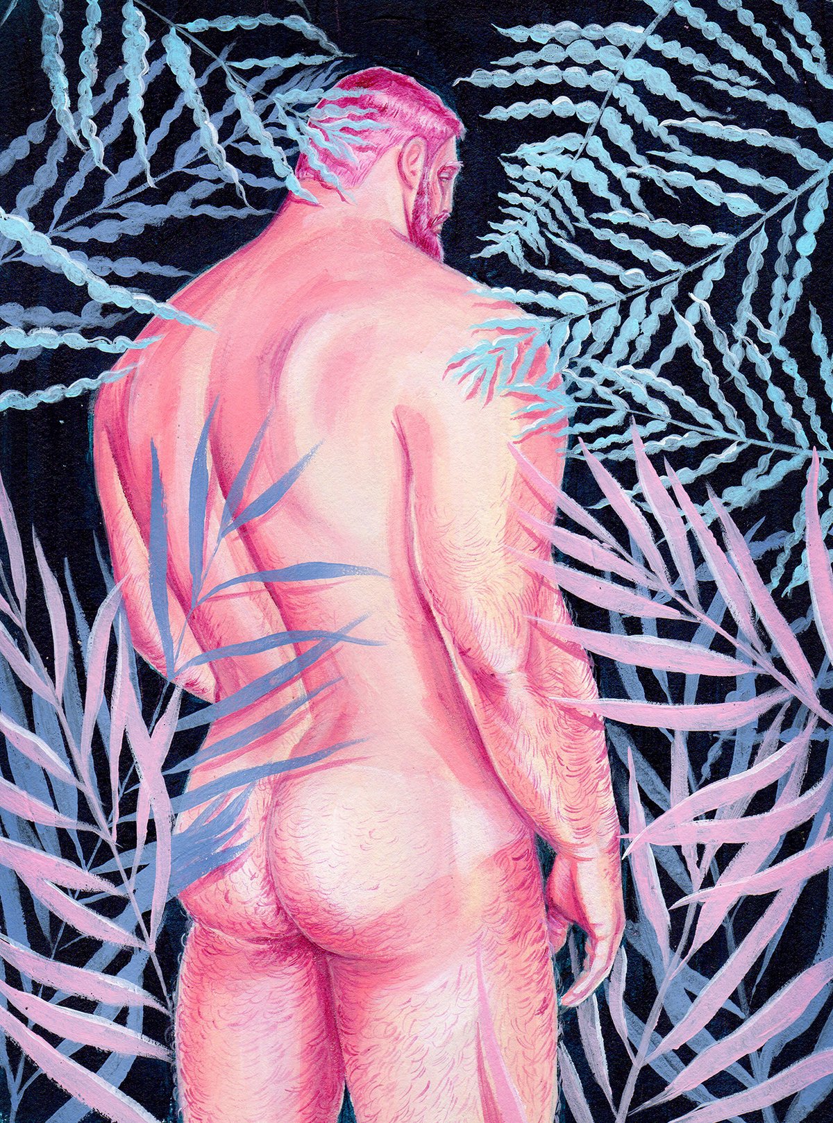 Image of Abel in the forest