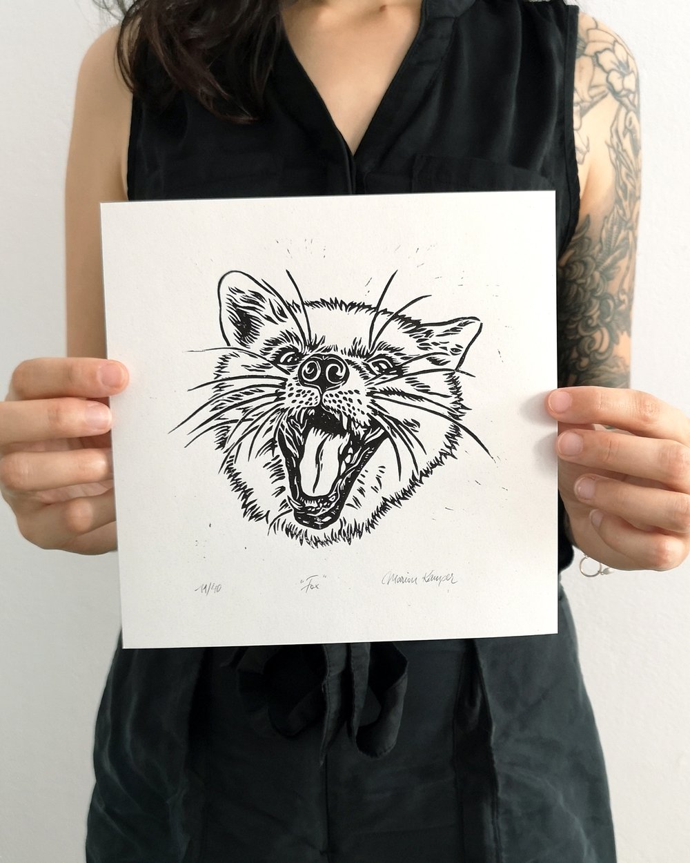 Fox Linoprint
