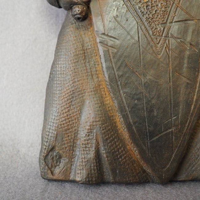 VIKING SHIELD WARRIOR (Cold-Cast IRON - PATINATED) - LIMITED EDITION No. 1 of 12