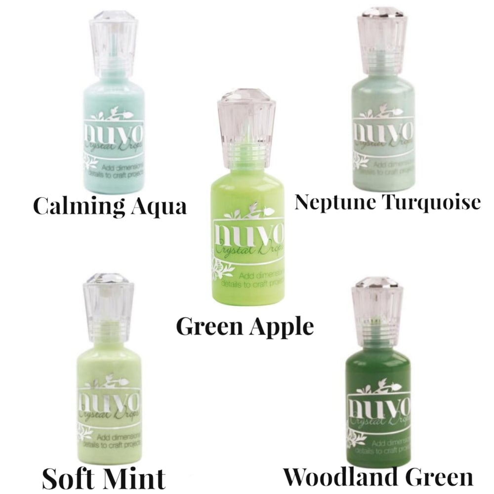 Image of Nuvo Crystal Drops ~ Gorgeous Greens 