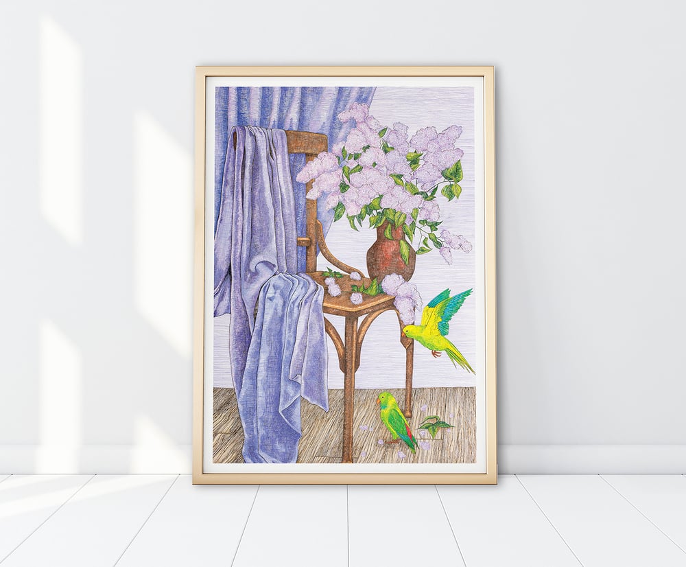 Image of The Lavender Curtain - Original