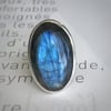 Oval Labradorite Ring